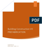 Prefabrication Report