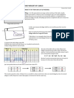 Calculation The Volume and Weight of Cargo: X F + (C - B) ( (D - F) / (C - A) )