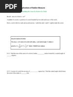 Section 6.2 Applications of Radian Measure: Objective 1: Determining The Area of A Sector of A Circle