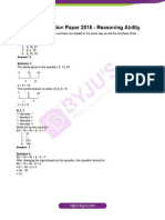 SSC CGL Question Paper 2018 Reasoning Ability