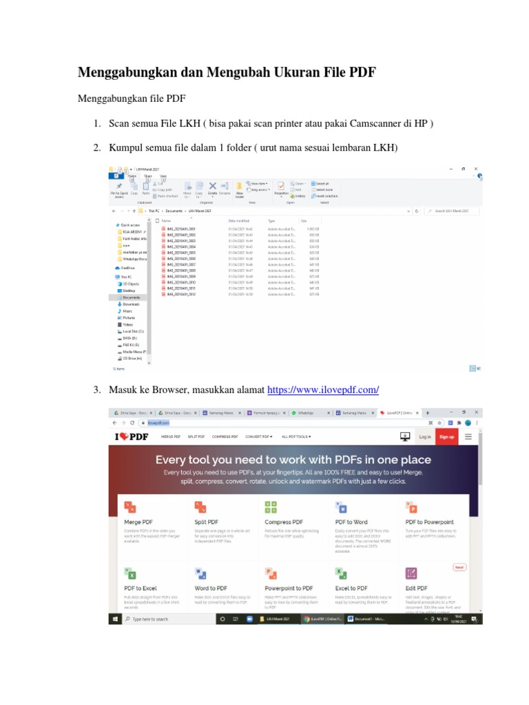 Cara Menggabungkan dan Mengompres PDF | PDF