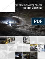 Underground Motor Grader: BG 110-M Mining
