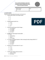 Soal Ulangan Harian 7B