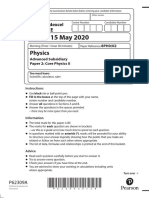 Friday 15 May 2020: Physics
