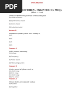 Electrical Engineering MCQs and Answers | PDF | Series And Parallel ...