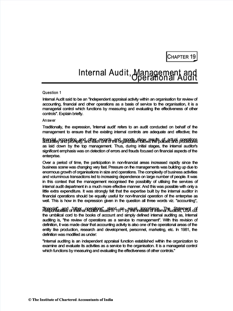 PDF Operational Audit - Compress 1 | PDF | Audit | Internal Audit