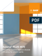 Acronal PLUS 4670: Delivering Superior Titanium Dioxide Efficiency For Interior Paints