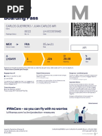 Home Printed Boarding Pass