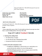 Experiment Title.: Scope of IT Audit of University