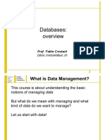 Databases: An overview of data management