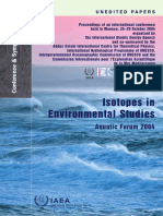 Sách - Isotopes in Environmental Studies, Printed by The IAEA in Austria