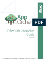 Video Visit Integration Guide: Epic 1979 Milky Way Verona WI 53593 Voice: 608.271.9000 Fax: 608.271.7237