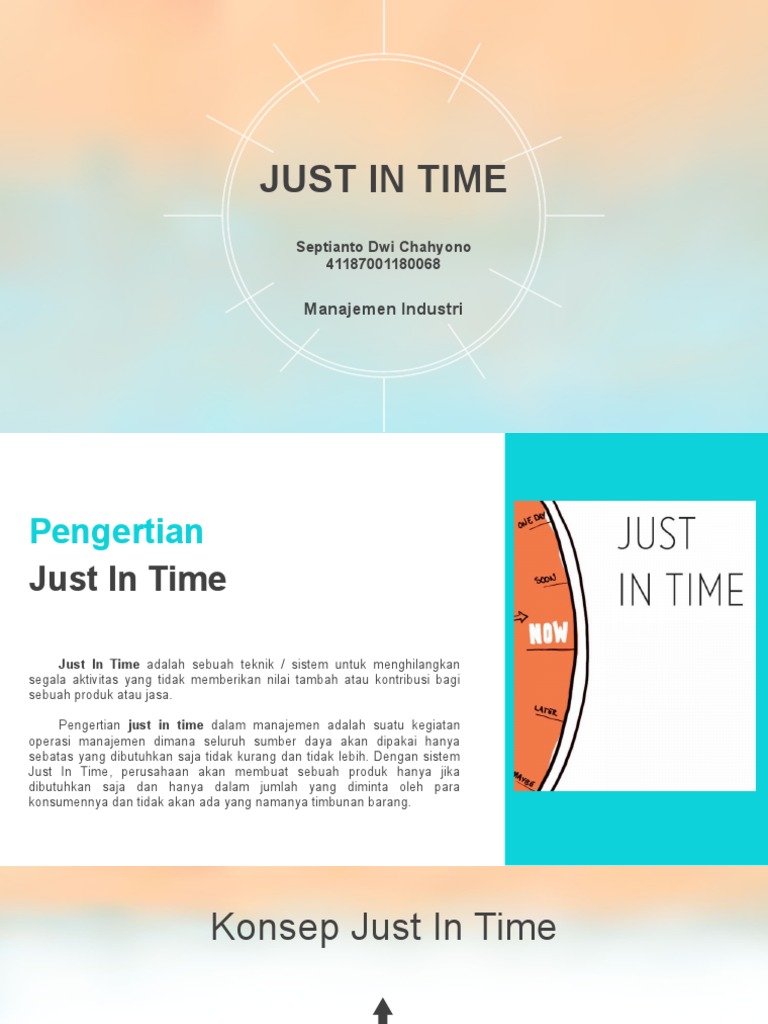 Teknik Just In Time dalam Manajemen | PDF