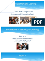 Course 3: Learners and Learning: Associate Prof. George Oduro Commonwealth Education Trust