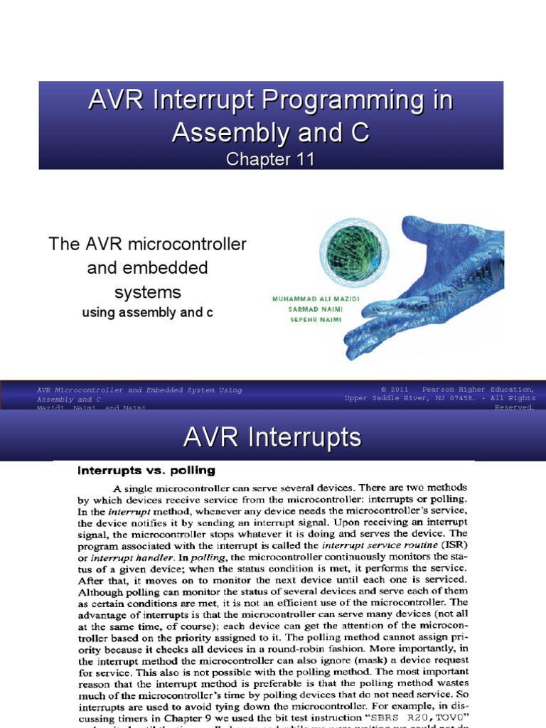 AVR Interrupt Programming in Assembly and C | PDF | Microcontroller ...