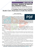 The Analysis of Training Needs Fo Head of Public Health Centre (Puskesmas) in South Nias District