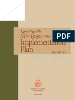 Nepal Health Sector Programme - : Plan Implementation