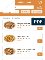 FoodieLand - Pizza Toppings and Prices