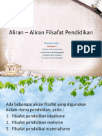 Aliran - Aliran Filsafat Pendidikan