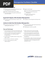 Iteration Retrospective Facilitator Checklist