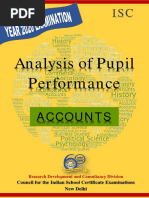 Analysis of Pupil Performance: Accounts