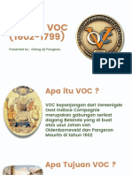Kiprah Voc (1602-1799) : Presented By: Gilang Aji Pangestu