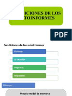 Condiciones de Los Autoinformes