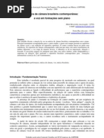 Música de câmara brasileira para canto sem piano