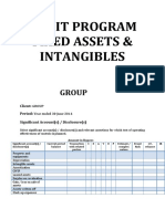 Audit Program - Fixed Assets