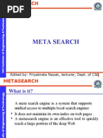 Meta Search: Edited By: Priyabrata Nayak, Lecturer, Dept. of CSE