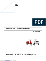 VESPA LX 2012 Service Station Manual