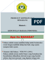 Kedudukan Bahasa Indonesia