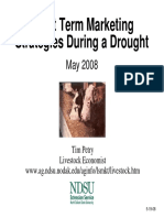 Short Term Marketing Strategies During A Drought