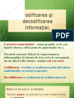 Codificarea Decodificarea