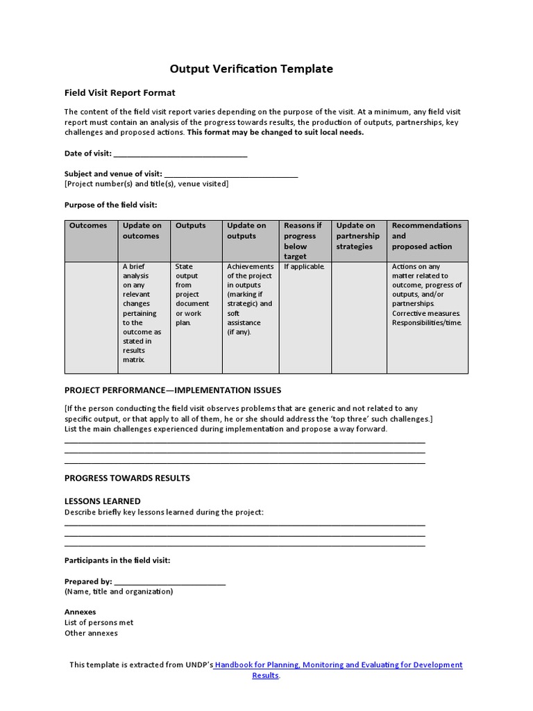PPM - Programme and Project Management - Monitor - Output Verification ...