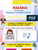 D&C89-92 Um princípio com promessa. Aula valorosos by KR