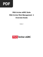 RSA Archer Risk Management 4 Overview Guide