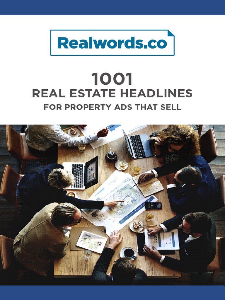 Real Estate Headlines Examples PDF Apartment Suburb