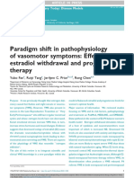 Paradigm Shift in Pathophysiology of Vasomotor Symptoms: Effects of Estradiol Withdrawal and Progesterone Therapy