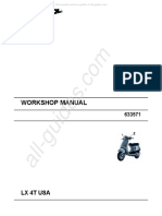 VESPA LX 4T USA Workshop Manual (120 Pages)