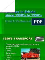 Changes in Britain since 1950s to 1990s (1)