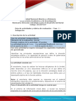 Guia de Actividades y Rúbrica de Evaluación - Fase 1 - Indagación