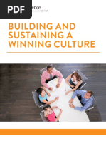 Building and Sustaining A Winning Culture