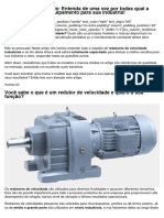 Redutor de Velocidade Entenda de Uma Vez Por Todas Qual A Importancia Deste Equipamento para Sua Industria