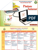 Planificador Institucional - Semana 21 - III Bim - 1ro