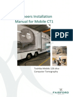Engineers Installation Manual For Mobile CT1: Toshiba Mobile 128 Slice Computer Tomography