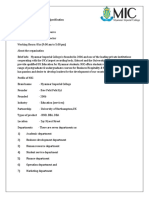 Job Description and Person Specification of HR