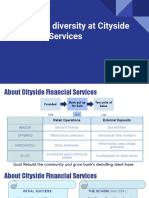 Managing Diversity at Cityside Financial Services