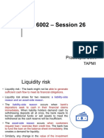 Session 26 - ALM - Liquidity Risk