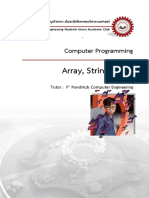 Computer Programming ArrayStringFile